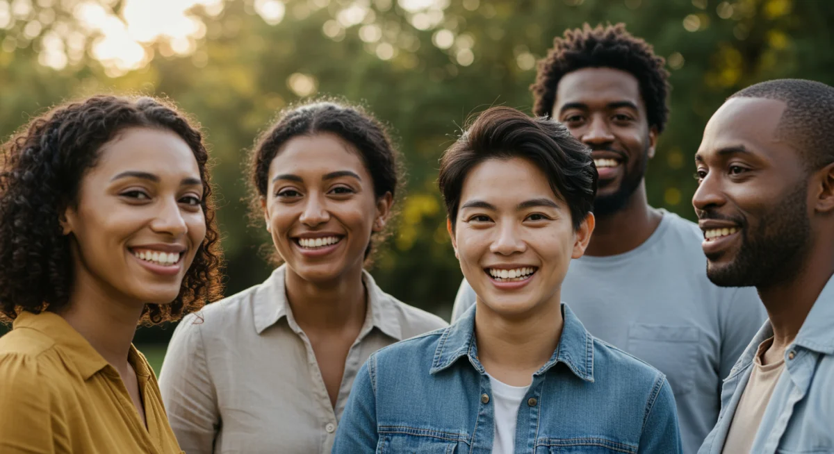Pacientes sorrindo e realizando atividades diárias, representando melhora na qualidade de vida com óleo de cannabis.